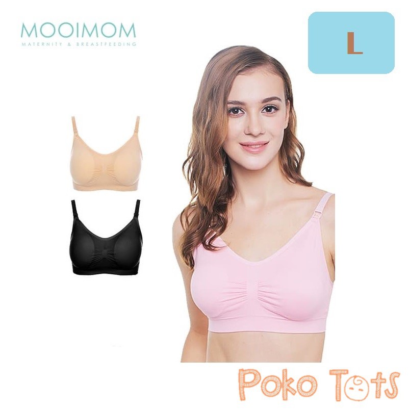 Mooimom Seamless Maternity &amp; Nursing Bra Large(L) Mooi Mom Bra Ibu Hamil dan Menyusui