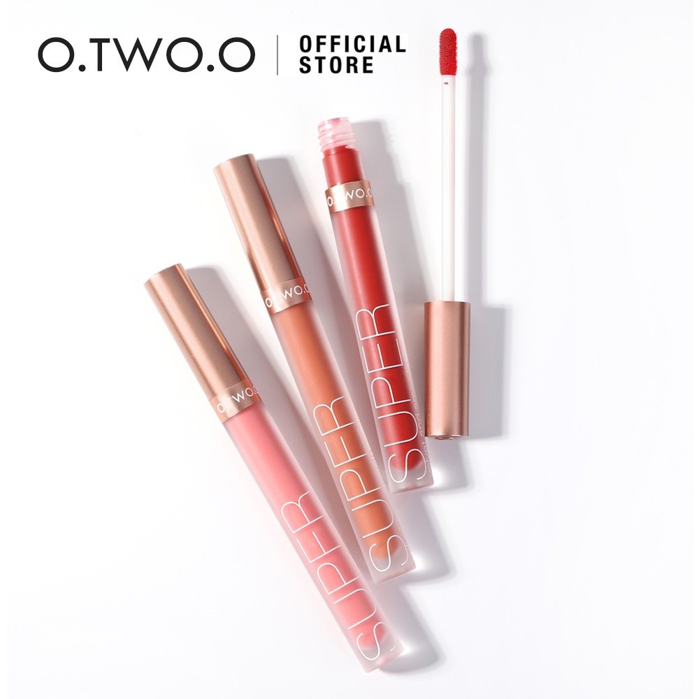 O.Two.O Lipgloss Honey Whisper Lip Velvet Matte Glazer Perfect Anti Air Tahan Lama 24 Jam OTWOO