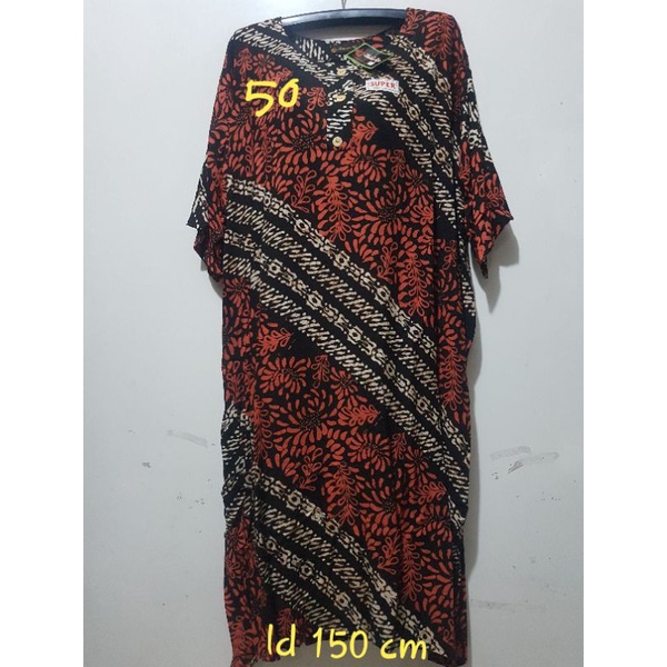 YULI - DASTER L5 REMEK LD 140 - 150 CM PB 110 CM BATIK KENCANA UNGU LABEL HITAM KUH-No 50.