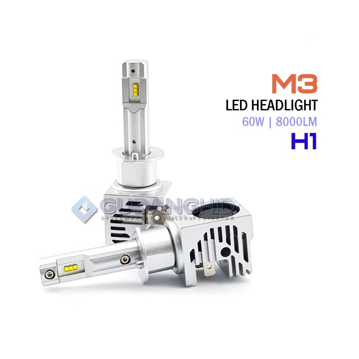 Lampu LED Mobil M3 Luxeon ZES H1 H3 H4 H7 H11 HB3 HB4 HIR2 60W 8000LM - H1