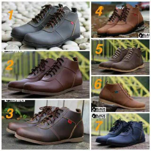 SEPATU BOOTS BLACK MASTER BRODO HIGH PRIA