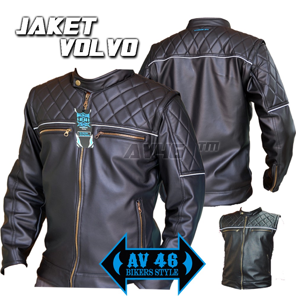 AV46 VOLVO JAKET MOTOR BIKERS JAKET TOURING MOTORIS PATWAL