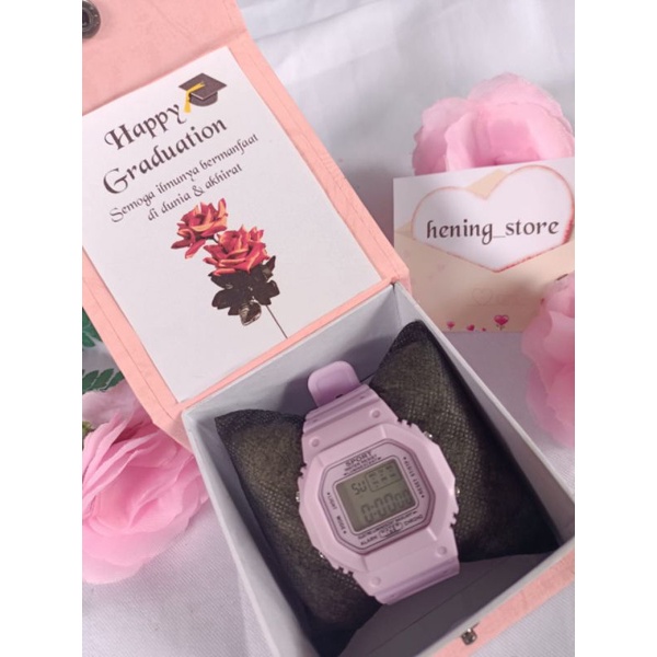 EKLUSIF GIFT BOX JAM TANGAN WANITA,KADO ULANG TAHUN, HAMPERS WISUDA, ANNIVERSARY, BIRTHDAY PACAR,IST