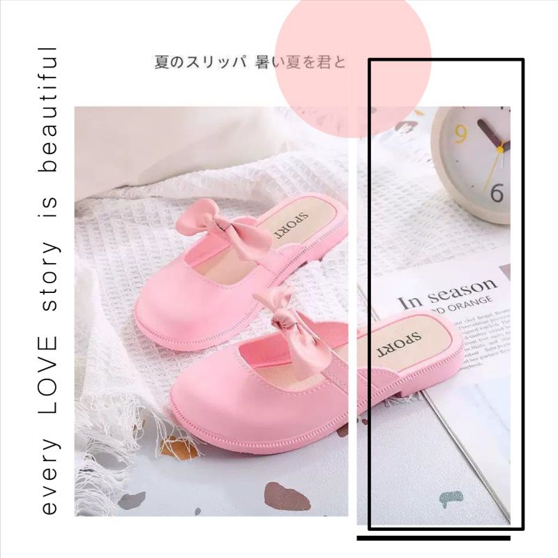 Sepatu Flat Shoes Anak Wanita Summer pita Import High Quality best