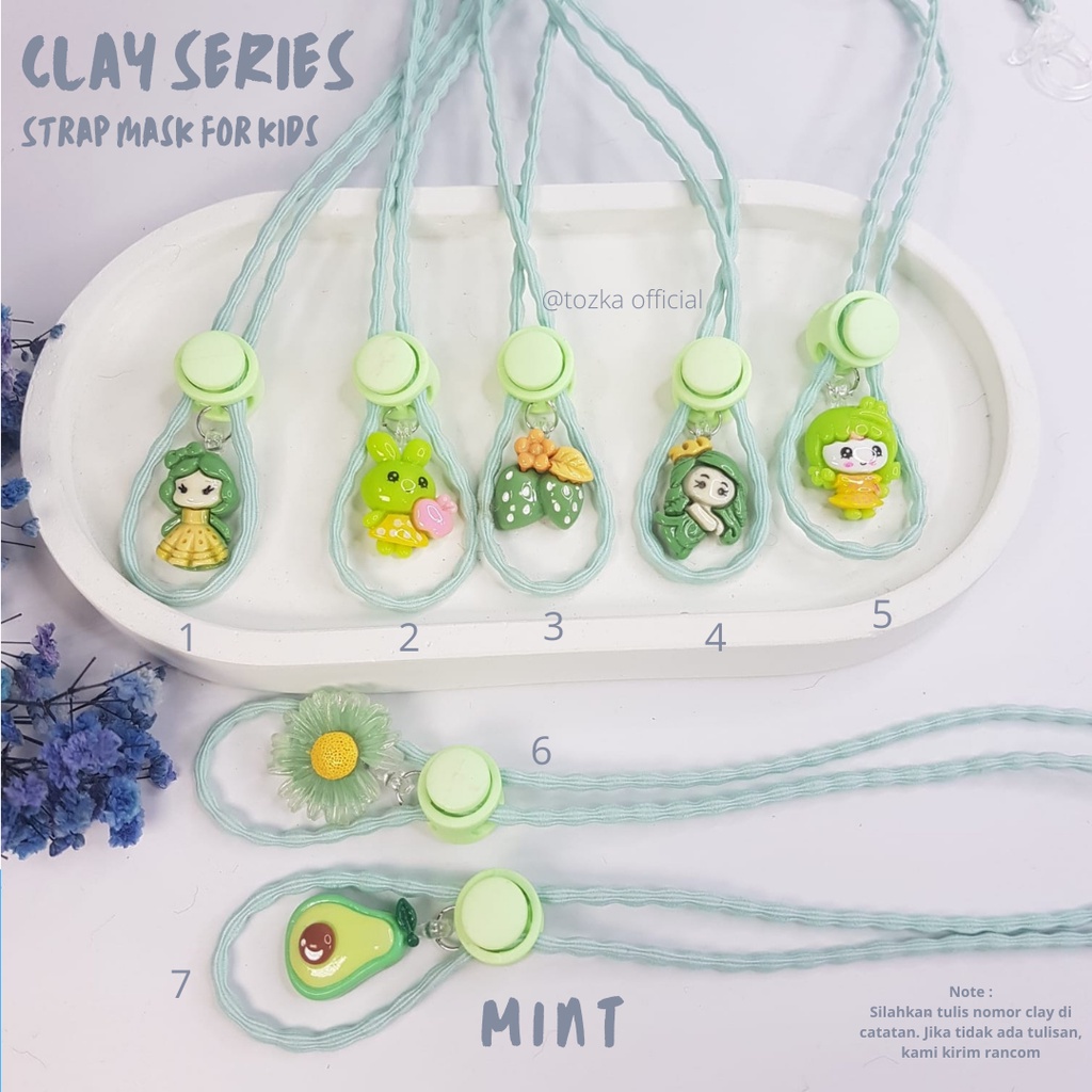 Clay ring series I Tali masker konektor masker anak anak i Lanyard