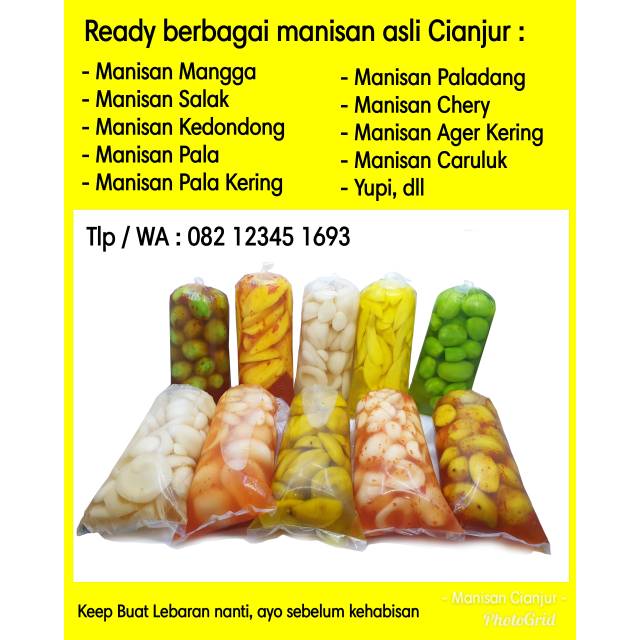 Manisan Buah Asli Cianjur Shopee Indonesia