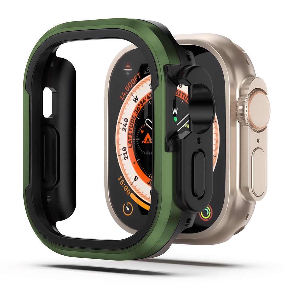 Case bumper Bahan Aluminum alloy Ukuran 45mm 41mm 40mm 44mm Untuk apple watch ultra series 8 7 6 5 44mm