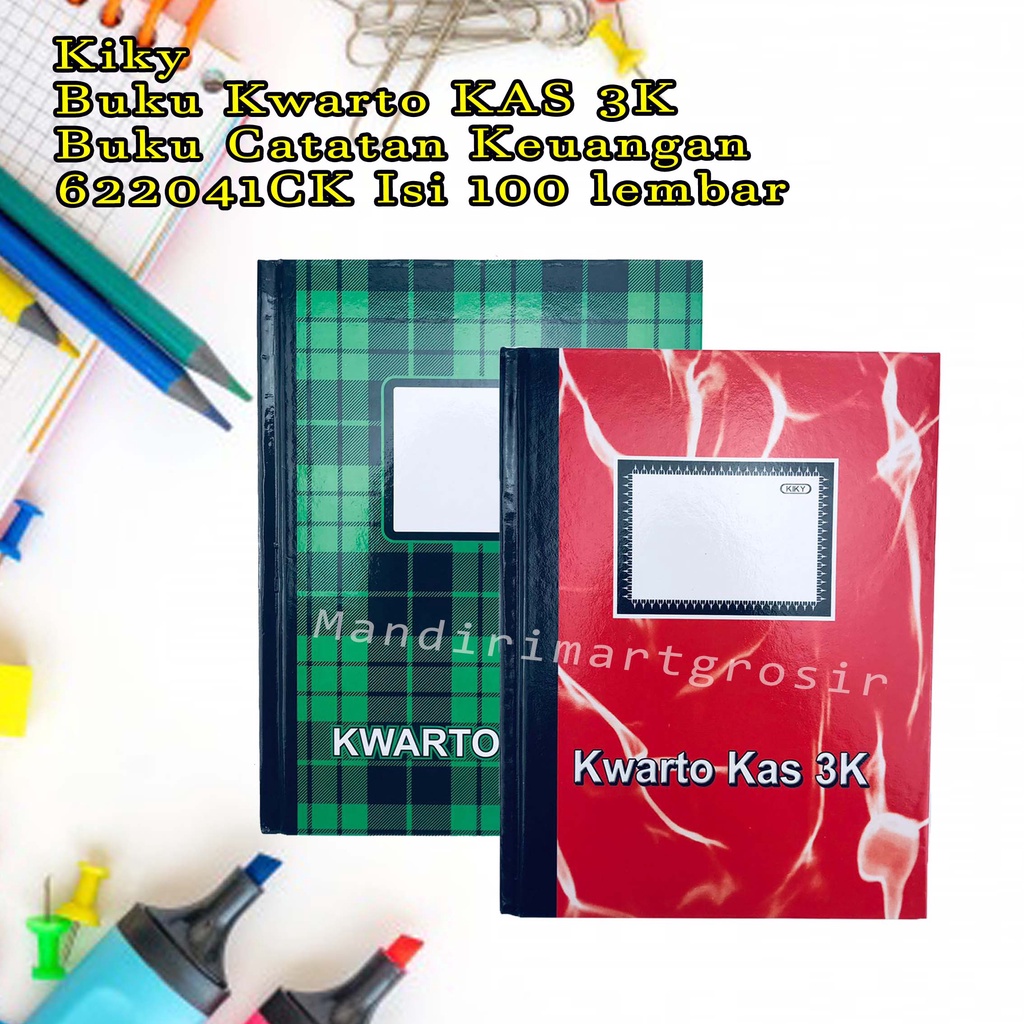 Kiky / Buku Kwarto KAS 3K / Buku Catatan Keuangan / 622041CK 100lembar