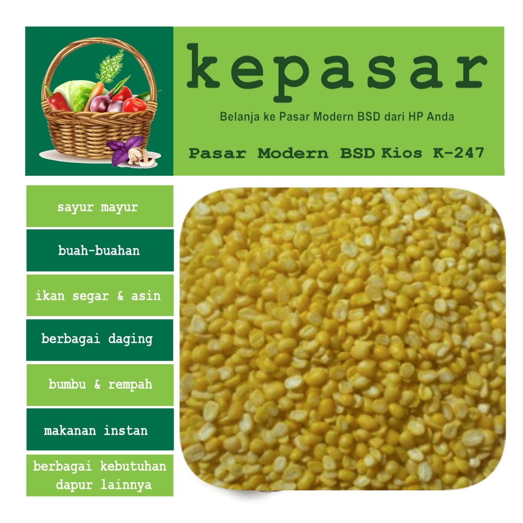 

Kacang Hijau Kupas 250 g