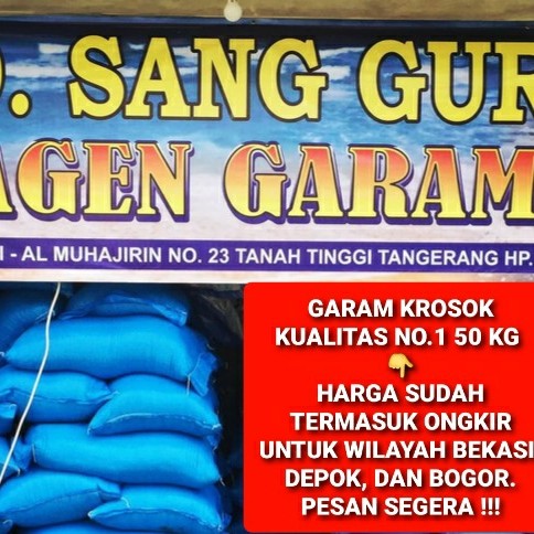 Ready - Garam Krosok, Garem Ikan 50 Kilogram + Bonus 500Gram