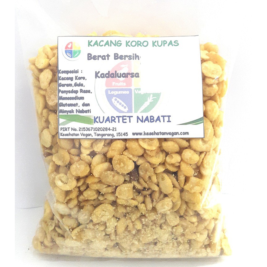 

4kg Kacang Koro Kupas - Asin - Goreng Kuartet Nabati