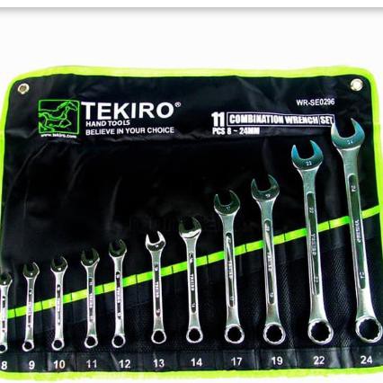 TEKIRO KUNCI RING PAS 1SET 8PCS(8-19MM)
