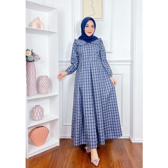 Gamis Ayuni Dress Nazkya Katun Original