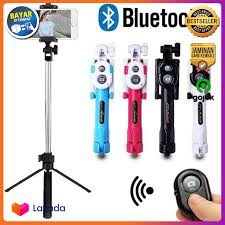 Tongsis bluetoth tripod 2 in 1 kamera hp samsung oppo xiomi iphone