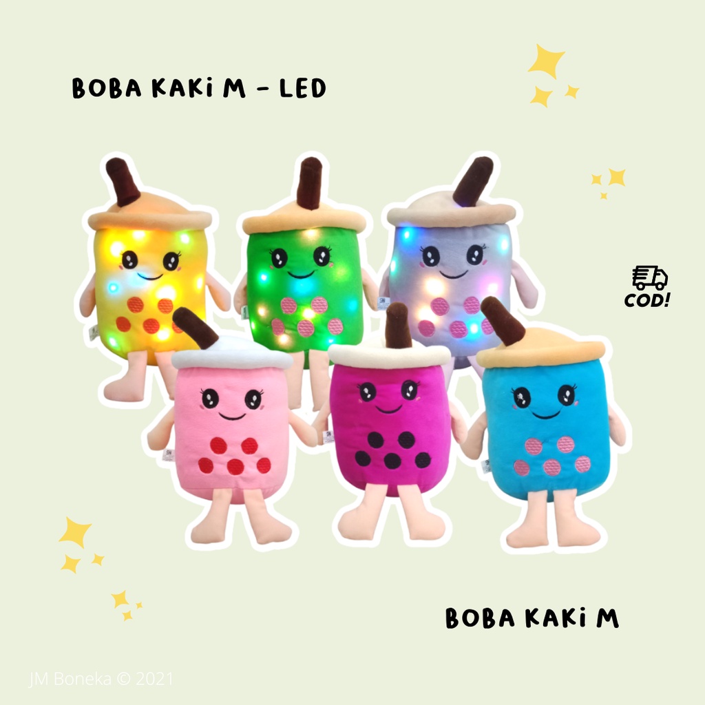 BONEKA BOBA BER KAKI M & BOBA BER KAKI M LED / BOBA TANGAN KAKI TANGAN MEDIUM SEDANG / BOBA TANPA LA