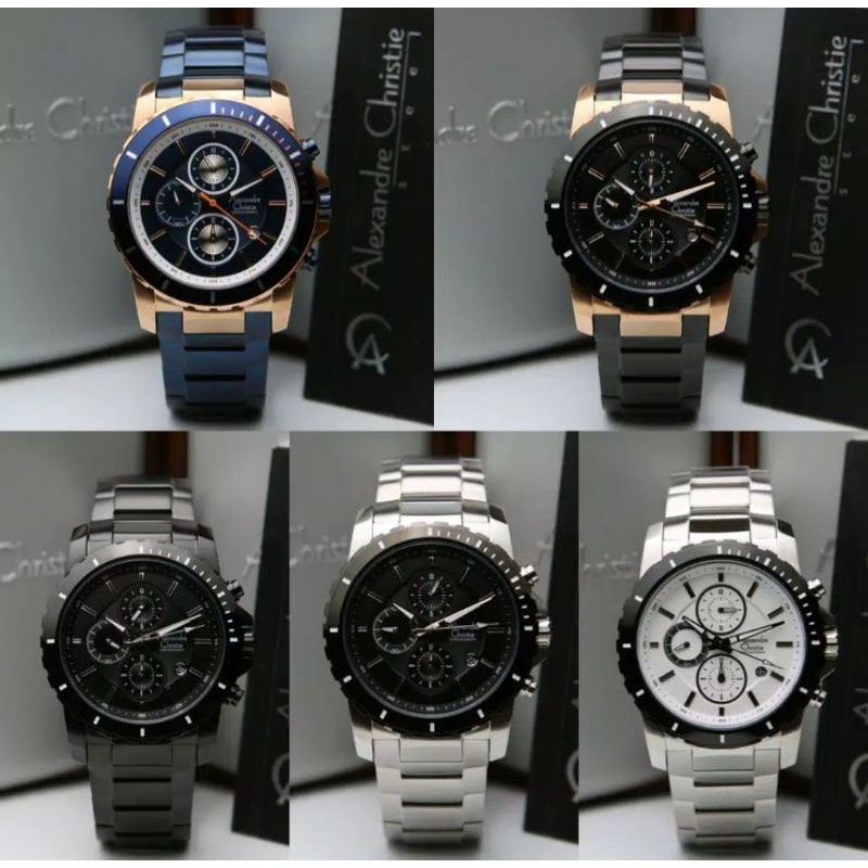 Jam Tangan Pria Original Alexandre Christie AC6141/6141/ac6141/Ac6141