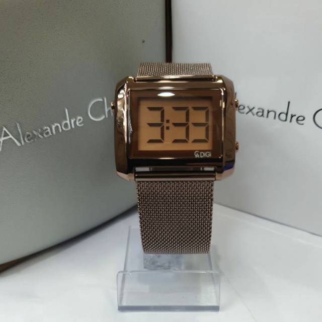 Jam tangan wanita Alexandre Christie AC9230LH brown Original