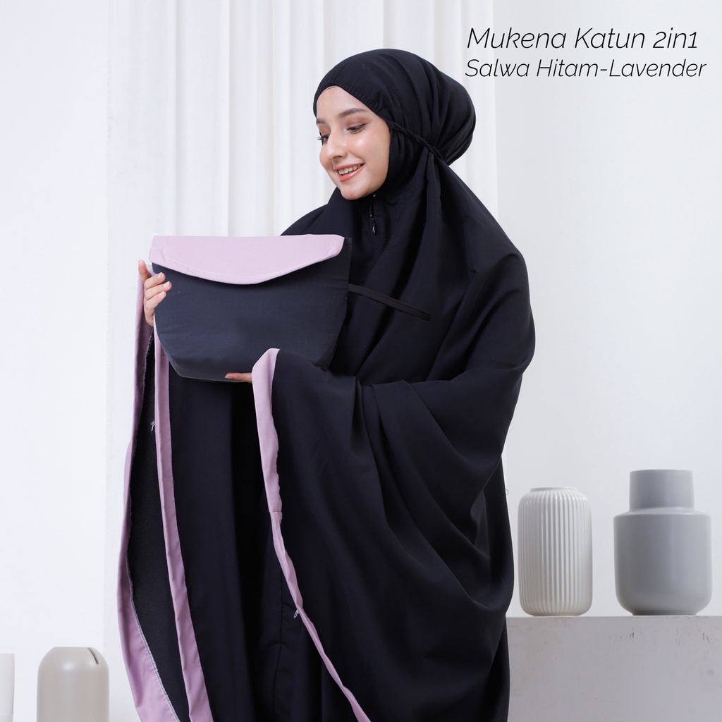 Mukena Dewasa Katun Mikro 2in1 Salwa