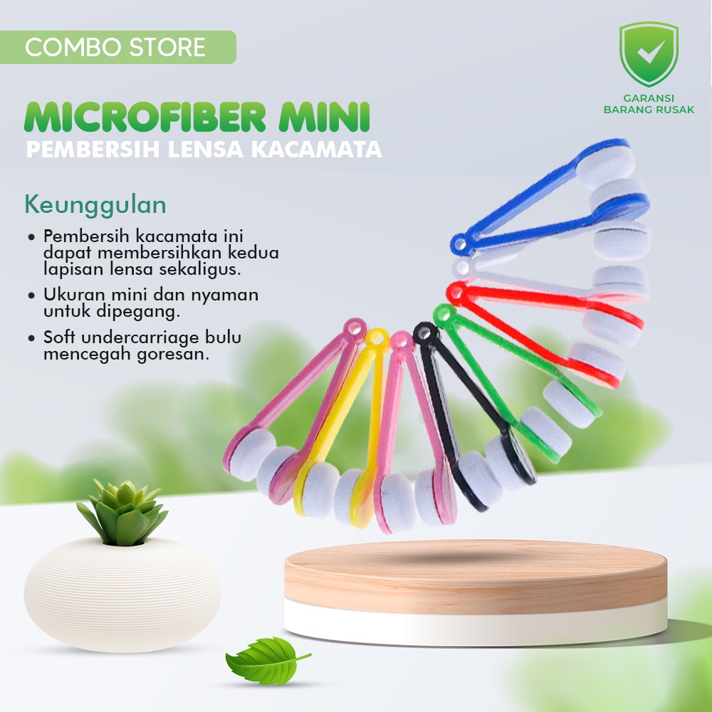 Alat Pembersih Lensa Kacamata Pembersih Microfiber Mini