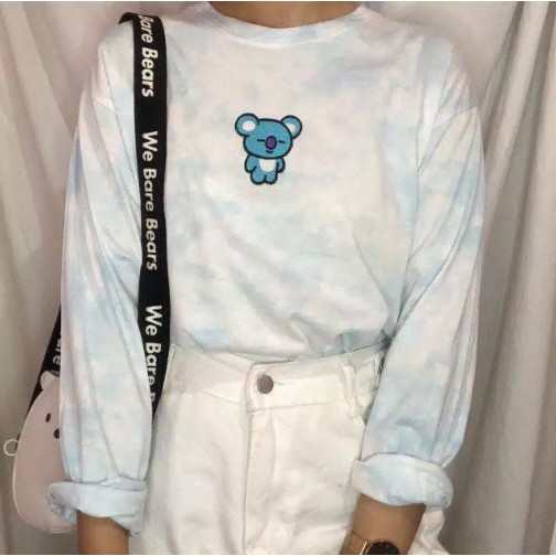 iseven p LONGSLEEVE TIE DYE KARAKTER KARTUN