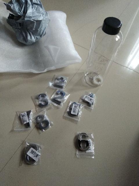 Plat Sign Nomor Pintu/alamat Rumah Modern Desain Angka Arab 0-9 Glossy