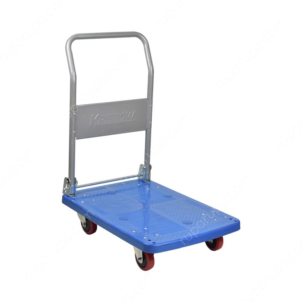 KRISBOW 150 kg troli Fiber/trolley/hand truck/dorongan lipat barang