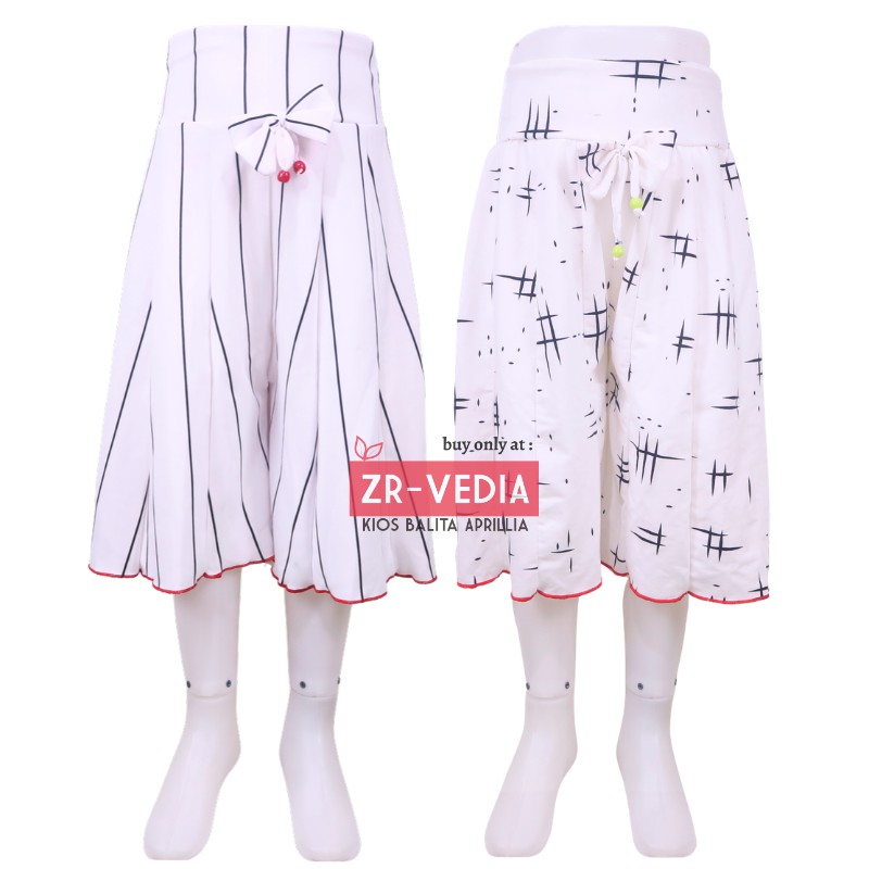 Rok Celana MOTIF Uk 8-10 Tahun / Rok Celana Bawahan Anak Perempuan Murah Motif Batik Salur Bunga