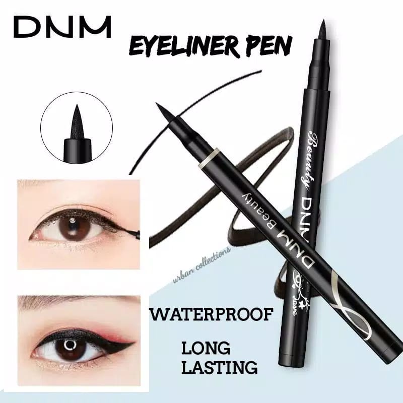 Eyeliner DNM 12 Warna Tahan Lama Tahan Air Makara Mascara Eyeliner Cat Wing Waterproof Long Lasting Maybelline