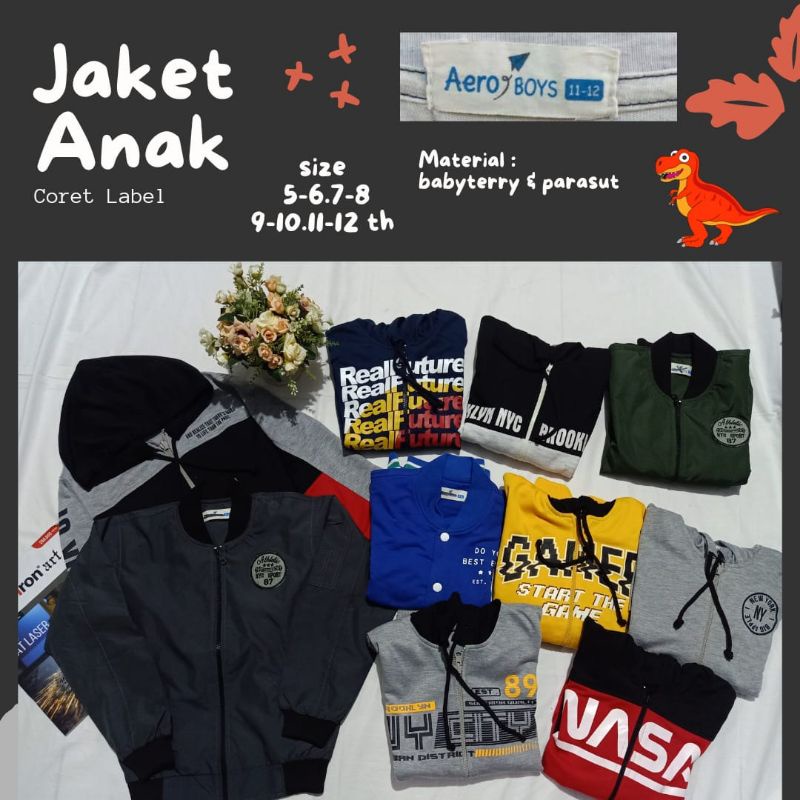Jaket anak unisex aero aero original