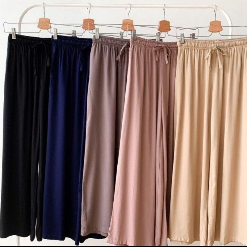 (BISA COD) Celana Panjang Kulot Wanita /Daily Kulot Umbrella Jumbo bahan moscrepe