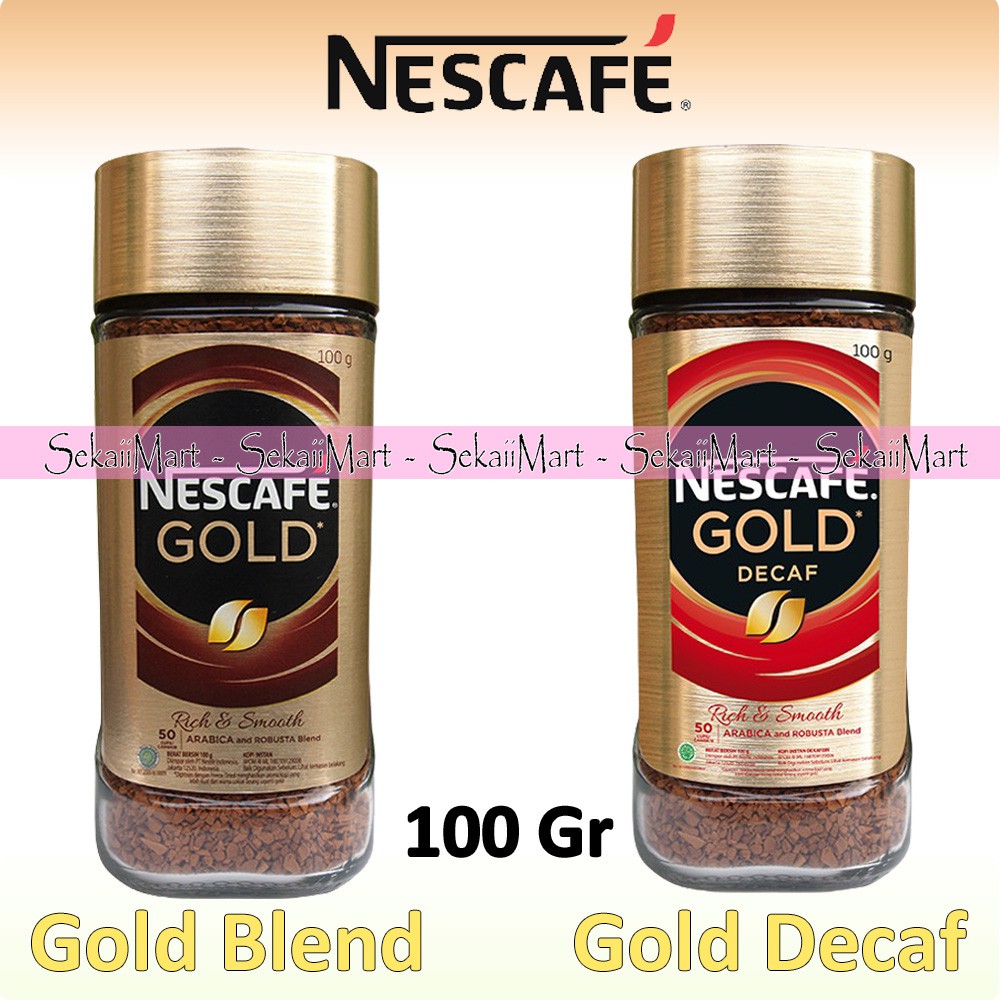 

NESCAFE Gold Blend / Decaf Coffee 100g - Kopi Instant Premium Blend Ori / Rendah Kafein Tanpa Ampas