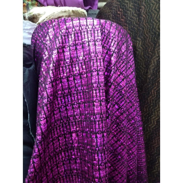 kain spandek gliter motip