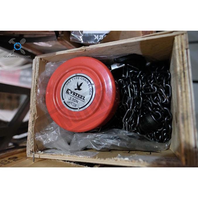 CHAIN BLOCK 3 TON 5 METER TAKEL KATROL KEREKAN 3 TON 5 METER