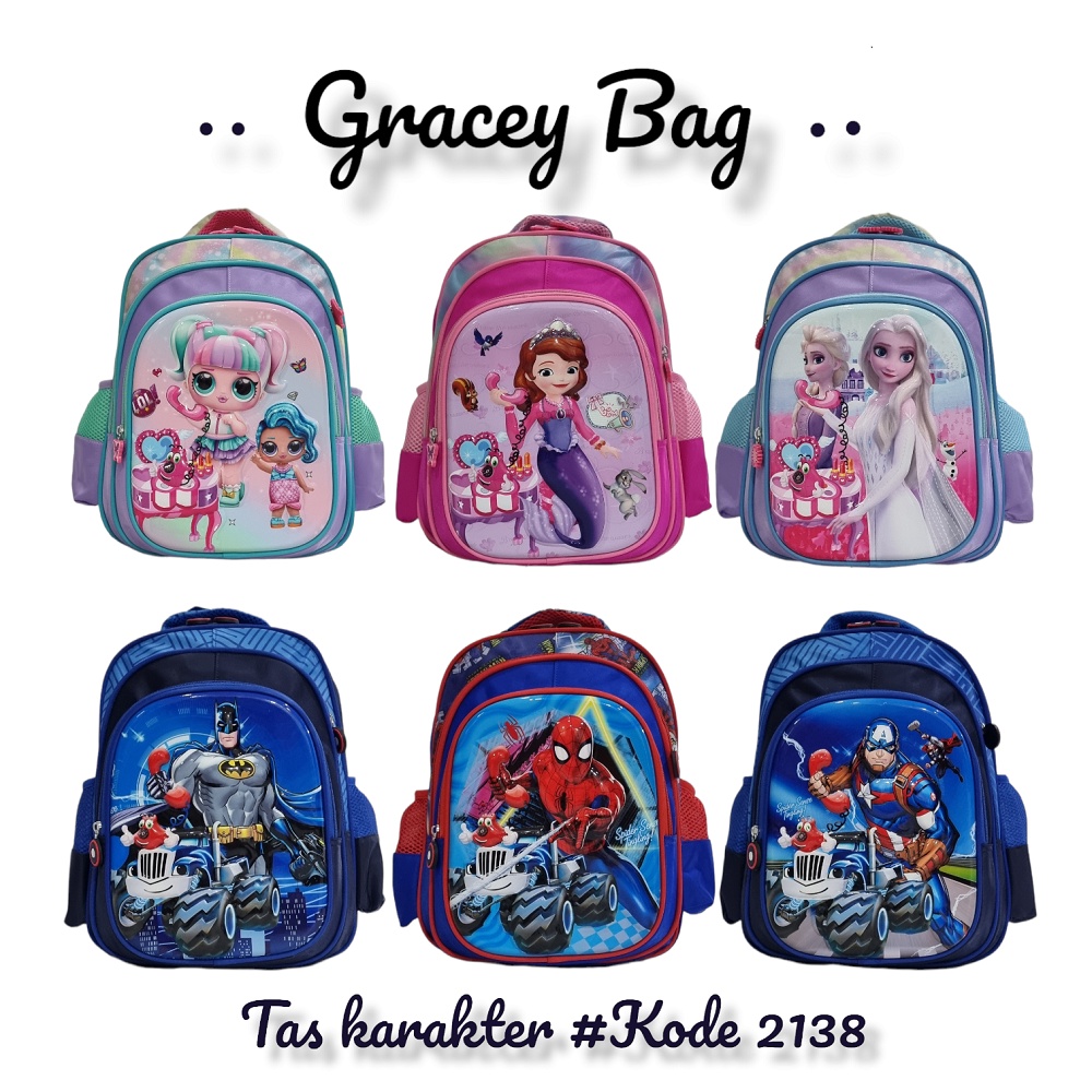 GB-2138 Tas Ransel Anak Embos TK / SD