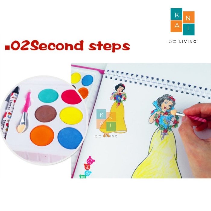 

Sketsagambar- Buku Gambar Anak Crayon Set Cat Air Kuas Drawing Book Animal Sea Life - Random -Buku-