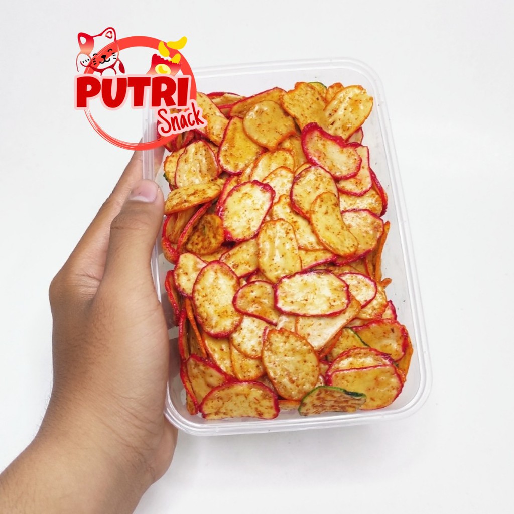 Keripik Bawang Warwar Seblak Bawang 100gr Box Daun Jeruk