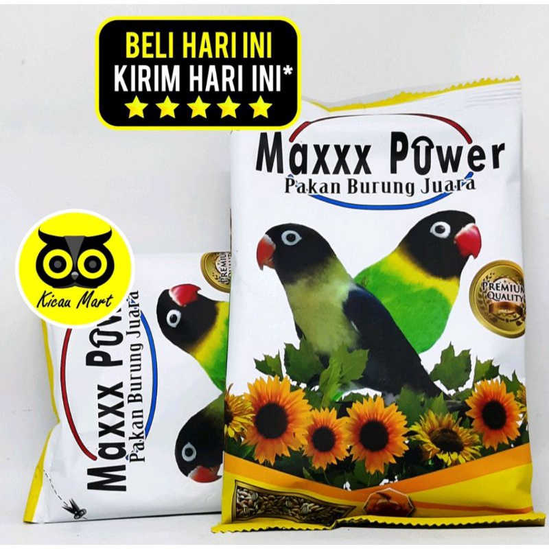 Maxxx power pakan burung lovebird max
