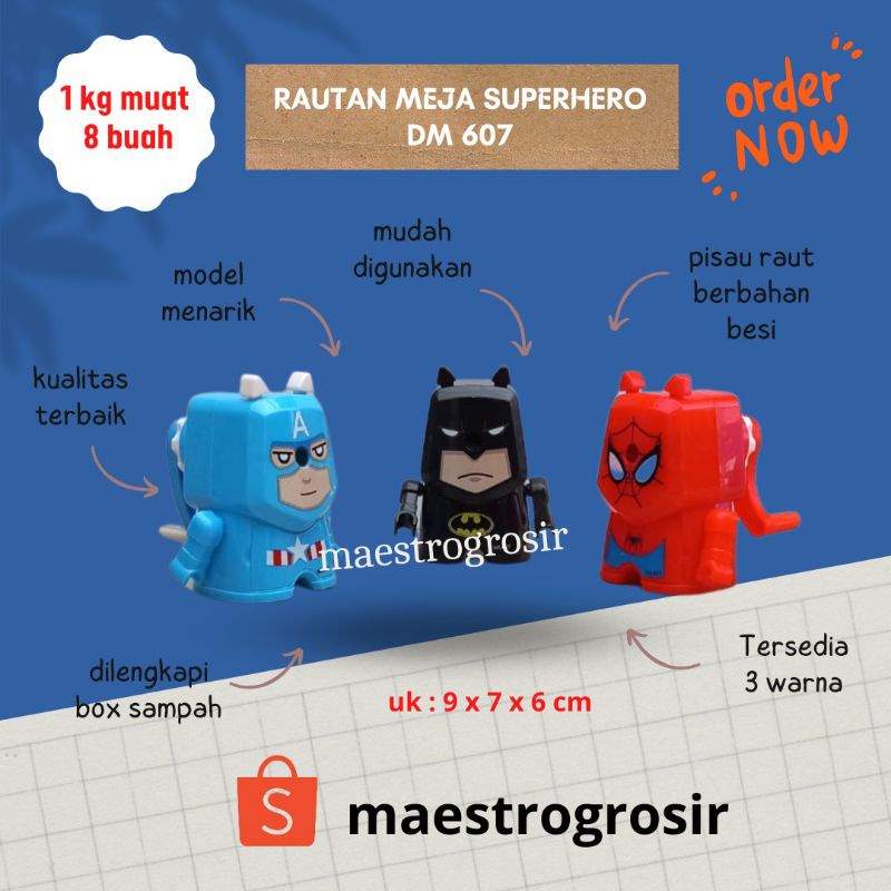 

Rautan Meja Superhero Terbaru Murah DM No.607