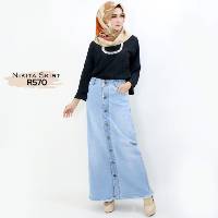  Best Seller Rok  Panjang  Jeans  Span  Snow Shopee Indonesia