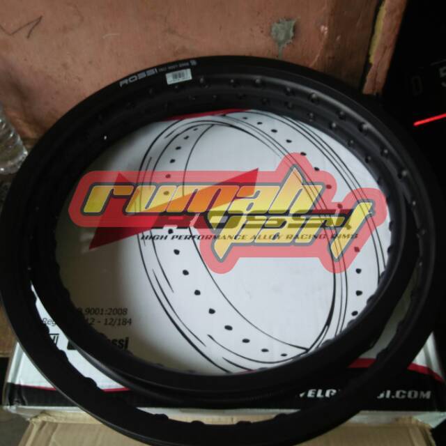VELG PELEK RIM ROSSI RING 18 HITAM LEBAR 160