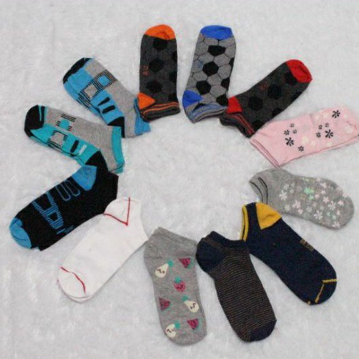 KAOS KAKI MATA KAKI POLOS & MOTIF