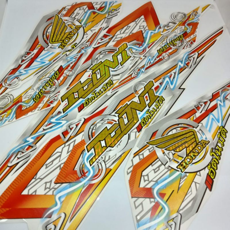 STIKER STRIPING VARIASI TRANSPARAN HOLOGRAM BEAT 2020-2021