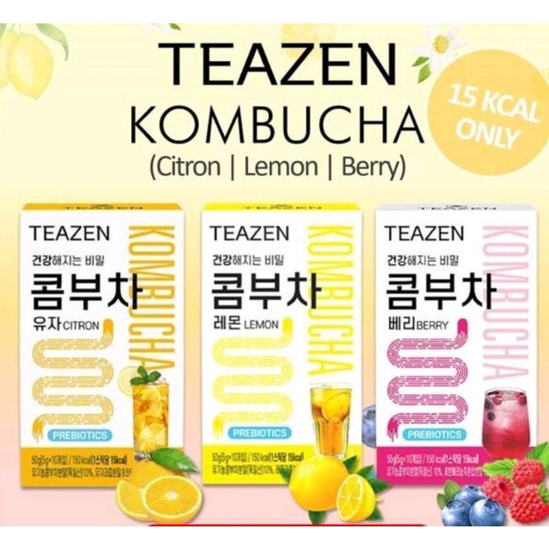 Teazen Kombucha Teh Korea Ecer Per Pcs