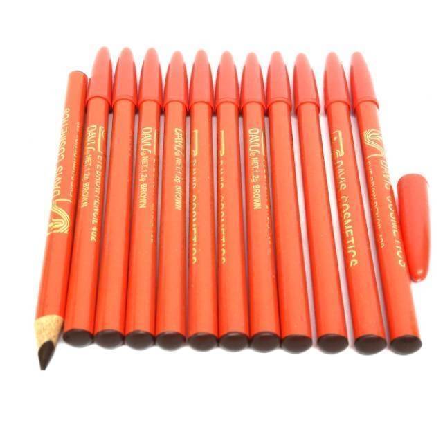 PENSIL ALIS DAVIS OREN WARNA COKLAT LUSINAN