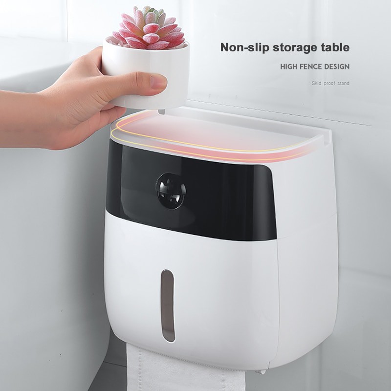 Kotak Tisu Tissue Storage Toilet Paper Box Dispenser | Tempat Penyimpanan Smartphone