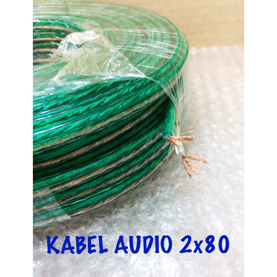 KABEL LISTRIK TRANSPARAN 2 x 80 2x80 KABEL SERABUT PER METER 2*80