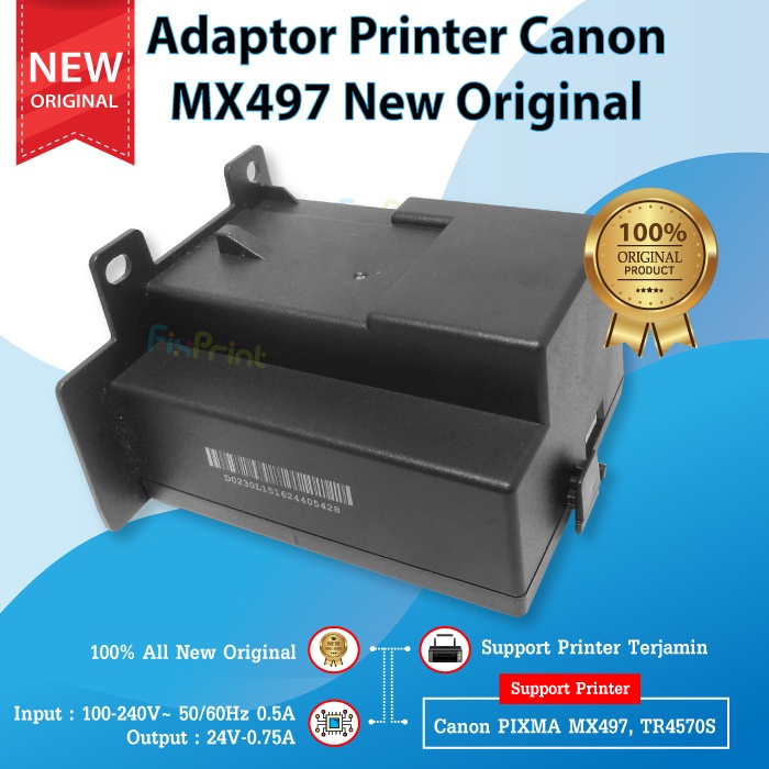 Adaptor Printer Canon MX497 New, Power Supply Canon MX497