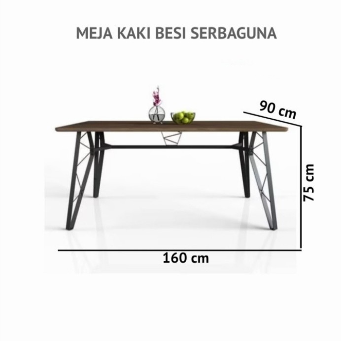 meja kantor meja kaki besi meja expo