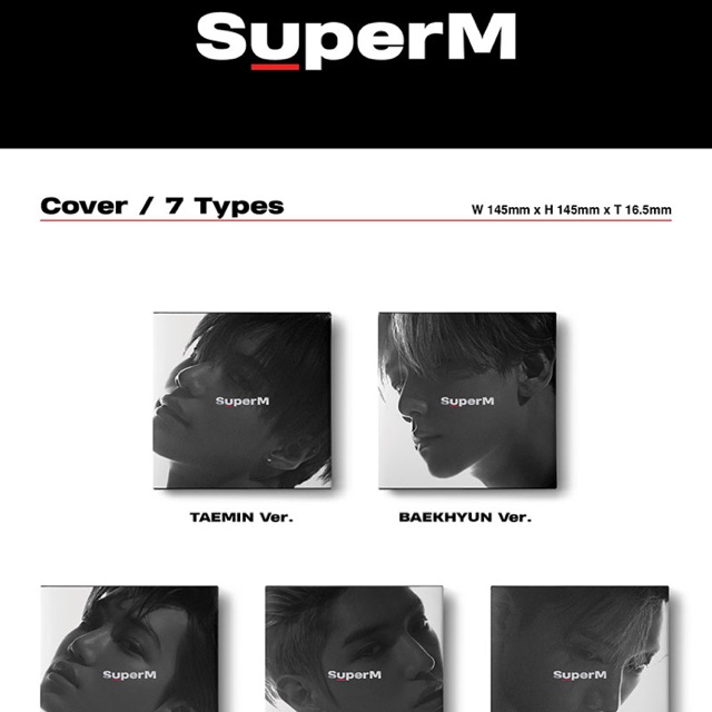 [DP PO] {LUCKYDRAW TIKET EXPLORATION} SuperM - Mini Album {PILIH VERSI}