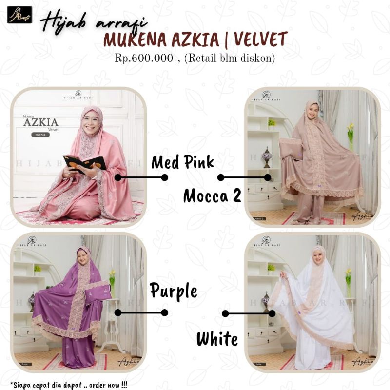 MUKENA ARRAFI | MUKENA AZKIA ARRAFI | MUKENA EKSKLUSIF TERBARU